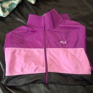 active/warm multicolored zip up